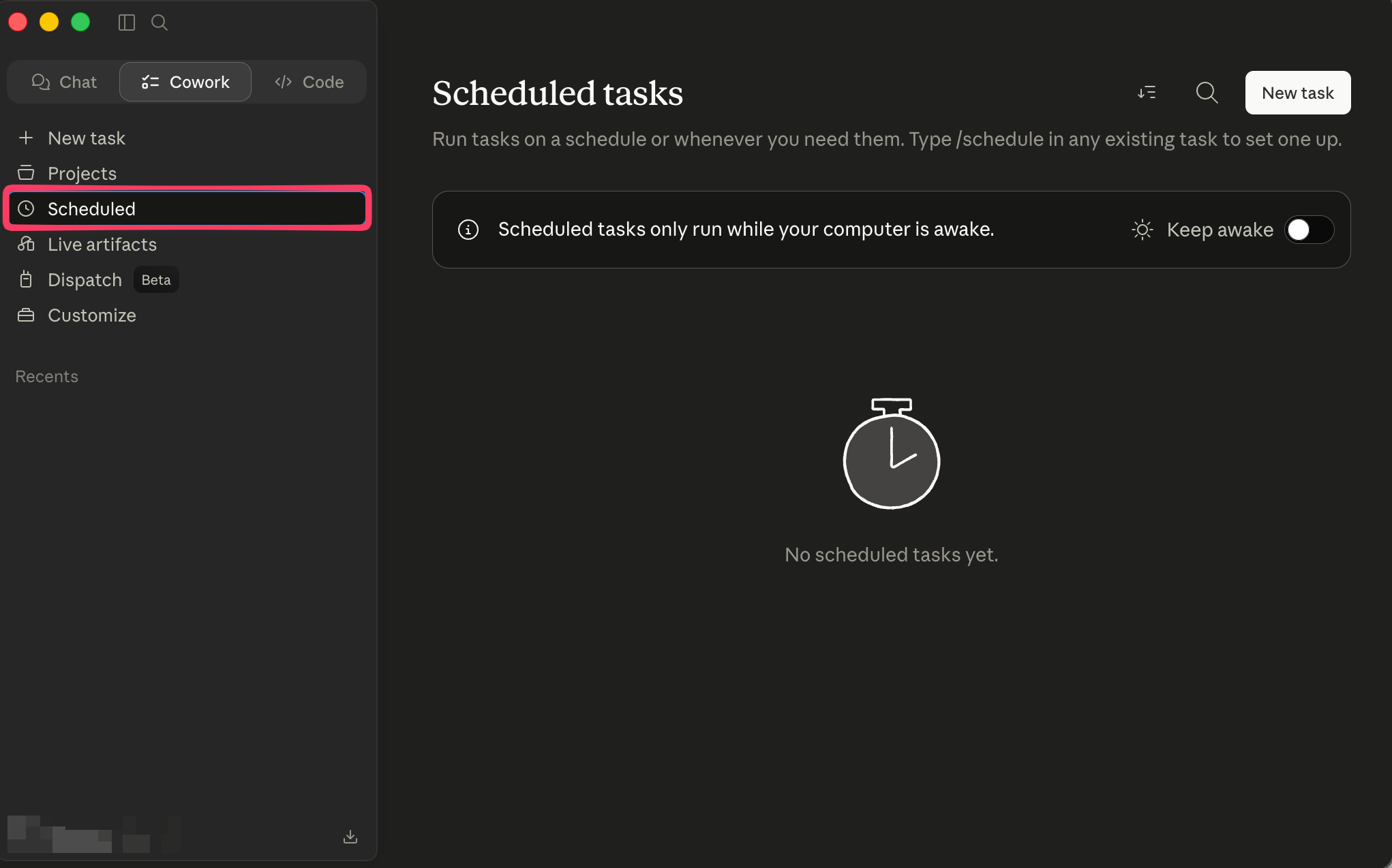Step 1: Open the Scheduled tasks list