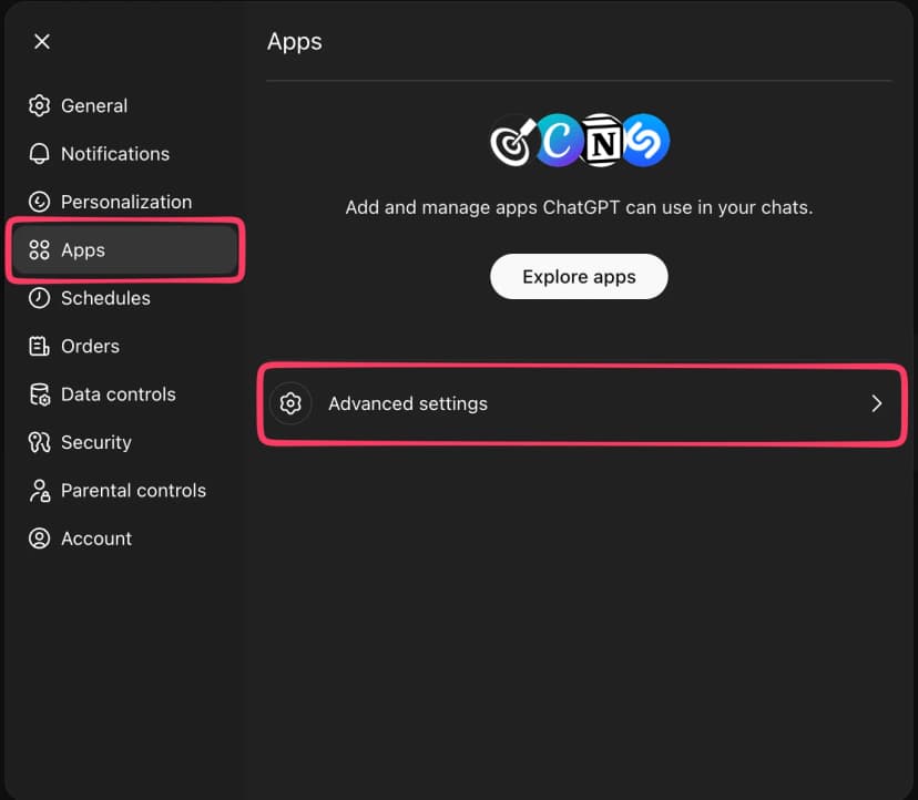 Step 1: Open Apps settings
