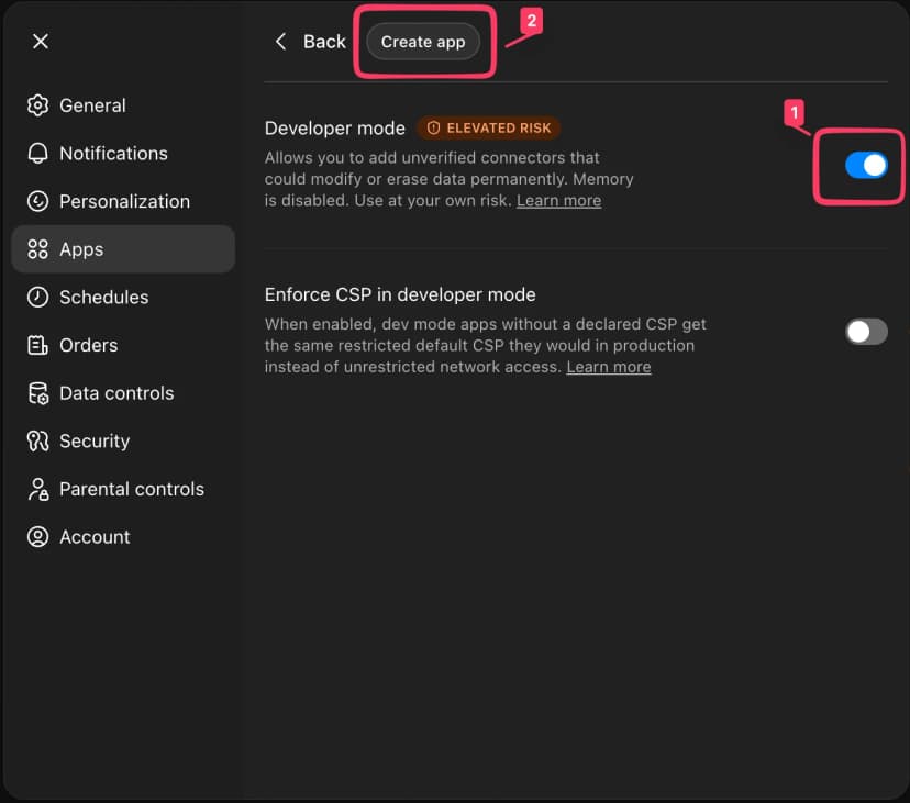 Step 2: Enable Developer mode