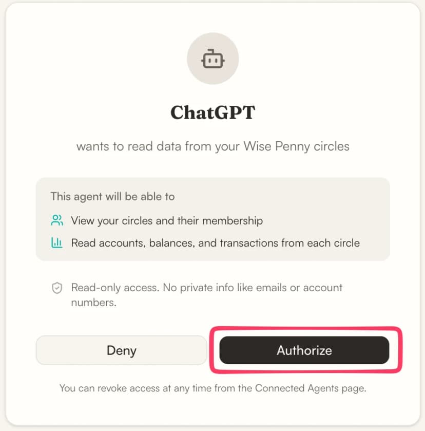 Step 4: Authorize access