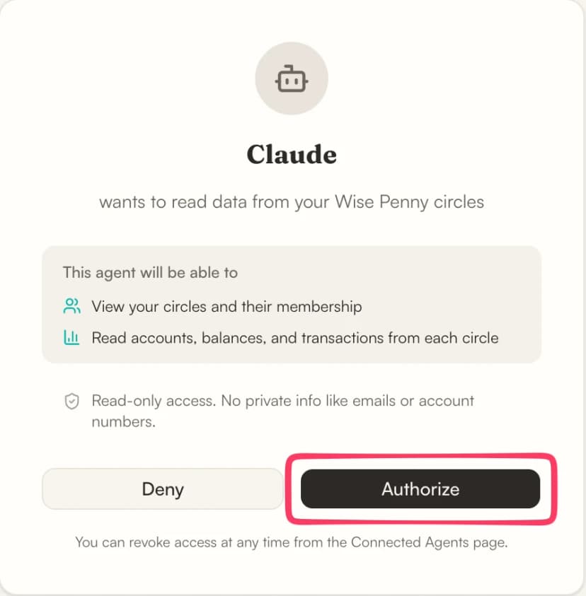 Step 4: Authorize access